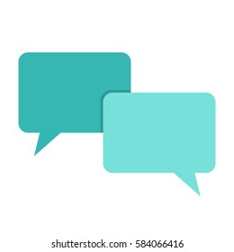 Chat bubbles isolated on white background. Vector Illustration.