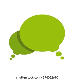 Chat bubbles isolated on white background. Vector Illustration.