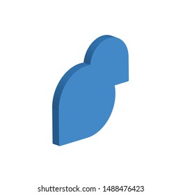 Chat Bubbles Isometric Icon Isolated On White Background. 3D Speech Bubble Symbol Modern, Simple, Vector, Icon For Website Design, Mobile App, UI. Vector Illustration