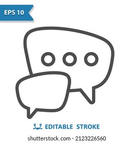 Chat Bubbles - Speech Bubbles Icon. Professional, pixel perfect icon, EPS 10 format.