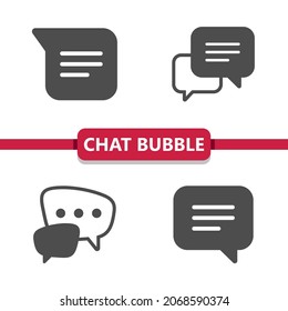 Chat Bubbles - Speech Bubbles - Chat Icons. Professional, pixel perfect icons. EPS 10 format.