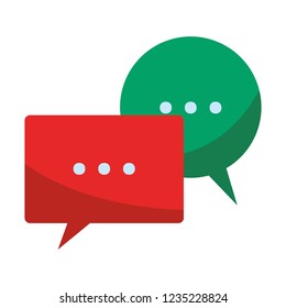Chat bubbles symbol