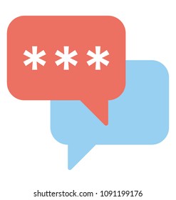 
Chat bubbles symbol of conversation and chat

