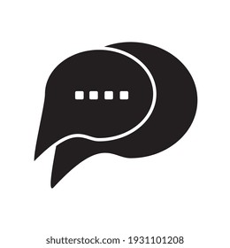 Chat bubbles symbol, web and computer icon