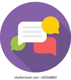 Chat Bubbles Vector Icon 