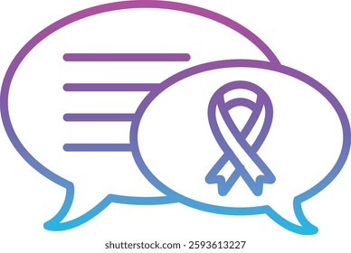 Chat Bubbles vector icon. Can be used for printing, mobile and web applications.