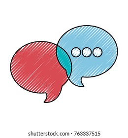 chat bubbles vector illustration