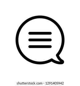 Chat buble concept line icon. Simple element illustration. Message chat buble outline symbol design. Can be used for web and mobile UI/UX . Modern vector style.