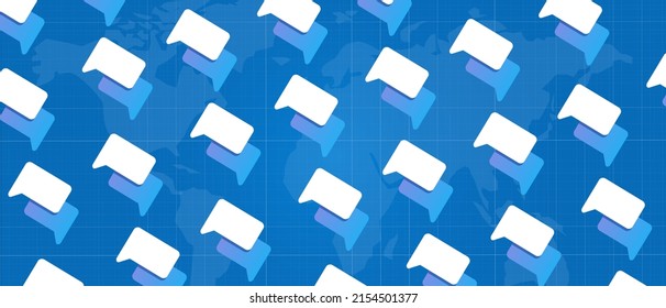 Chat buble message speak conversation talk speech vector symbol of communication discussion online 