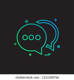 chat buble sms icon vector design