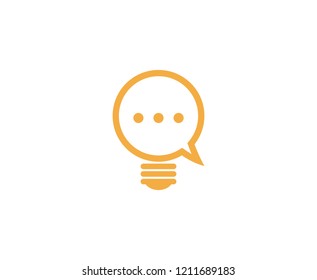 Chat bulb logo 