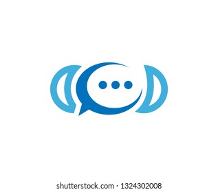 Chat bulb logo 