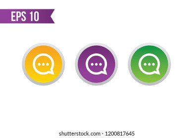 chat button icon / chat button for websites / applications