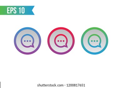 chat button icon / chat button for websites / applications