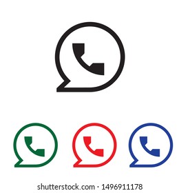 chat call icon vector illustration