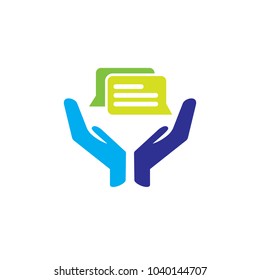 Chat Care Logo Icon Design