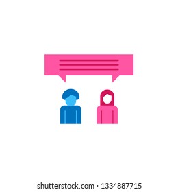 Chat, chatting color icon. Element of color chat icon. Premium quality graphic design icon. Signs and symbols collection icon for websites, web design, mobile app