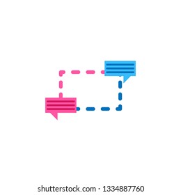 Chat, chatting color icon. Element of color chat icon. Premium quality graphic design icon. Signs and symbols collection icon for websites, web design, mobile app