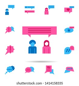Chat, chatting color icon. Universal set of chat for website design and development, app development