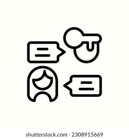 chat, chatting icon, isolated icon in light background, perfect for website, blog, logo, graphic design, social media, UI, mobile app