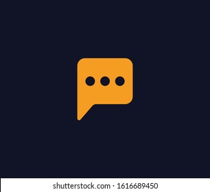 Chat chatting logo icon vector template design element