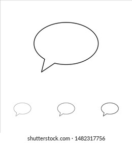 Chat, Chatting, Massage, Mail Bold and thin black line icon set
