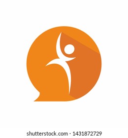 chat climbe modern logo design creative 
