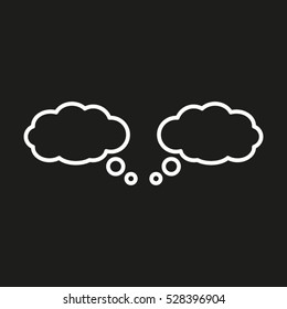 chat, cloud, communication, conversation, vector icon, eps10