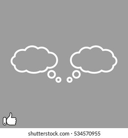 chat, cloud, dialog, icon, vector illustration EPS 10