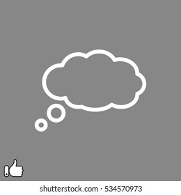 chat cloud dialog icon, vector illustration EPS 10