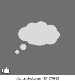 chat cloud dialog icon, vector illustration EPS 10