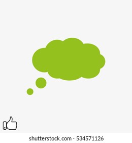 chat cloud dialog icon, vector illustration EPS 10