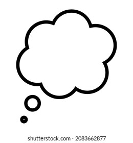 Chat cloud icon. Black sign. Freehand art. Dialogue symbol. Communication concept. Vector illustration. Stock image.