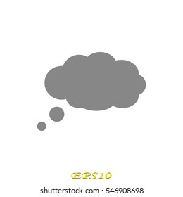 chat cloud icon, vector illustration eps10