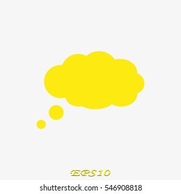 chat cloud icon, vector illustration eps10