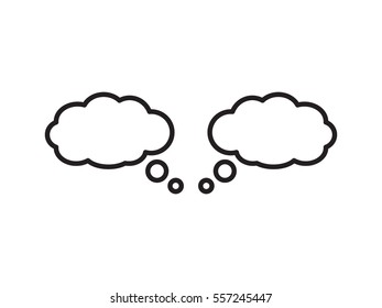 chat cloud icon, vector illustration eps10