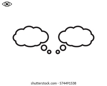 chat cloud icon, vector illustration eps10
