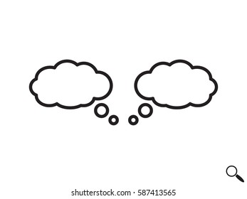 chat cloud icon, vector illustration eps10