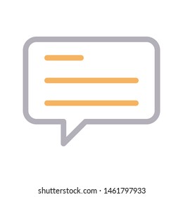 chat colour line vector icon