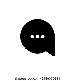 Chat, comment icon fill design, vector illustration