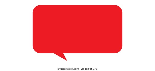 Chat, comment or message Speech Bubble icon. speech bubble sign and symbol vector illustration. flat style icon isolated on white background.