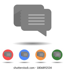 Chat, communicate icon vector logo isolated on background