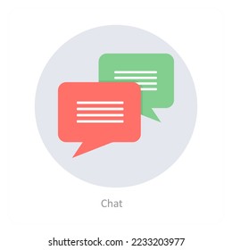 Chat and communication cicon concept