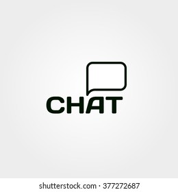 Chat Communication Conversation Dialog Appeal Vector Logo. Isolated Art Sign.