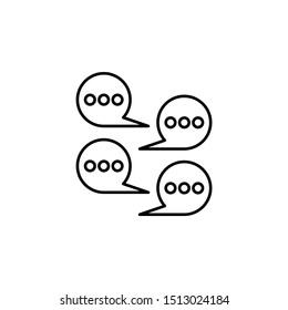 Chat, communication icon. Element of communication thin line icon