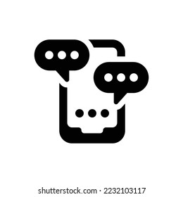 Chat communication icon (vector illustration)