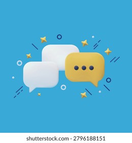 Chat Communication Illustration Featuring Messaging Conversation Social Interaction Online Discussion Digital Networking and Modern Communication Technology Concepts