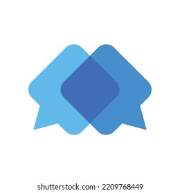 Chat or communication logo design. Chat logo design