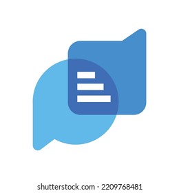 Diseño del logotipo de conversación o comunicación. Diseño de logotipo de chat