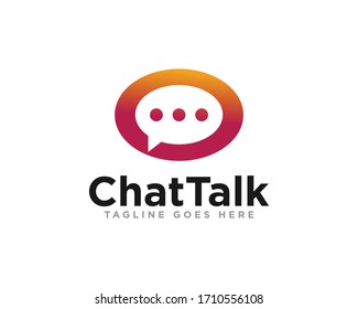 Chat Communication Logo-Design-Vektorillustration